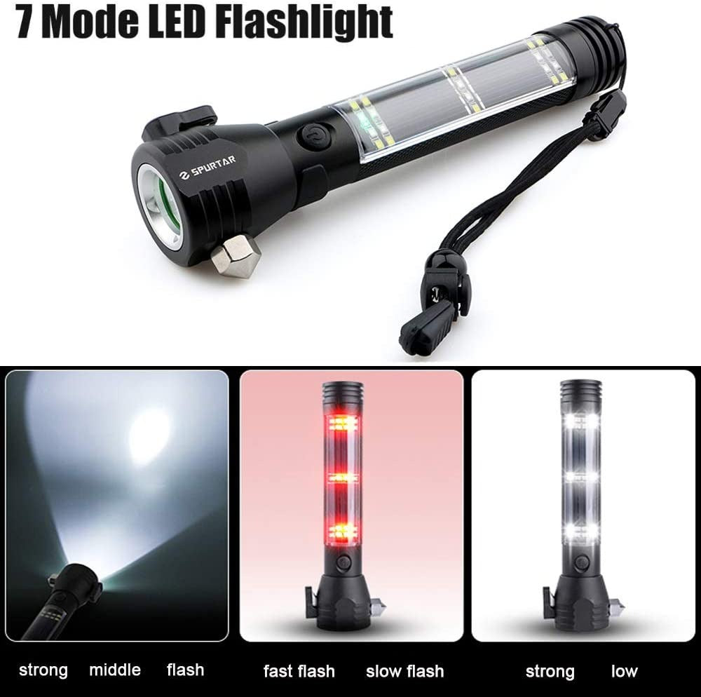 USB Rechargeable Solar LED Torch