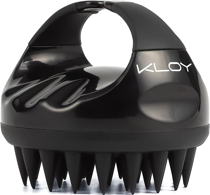 Kloy Hair Scalp Massager Shampoo Brush With Soft Silicone Bristles