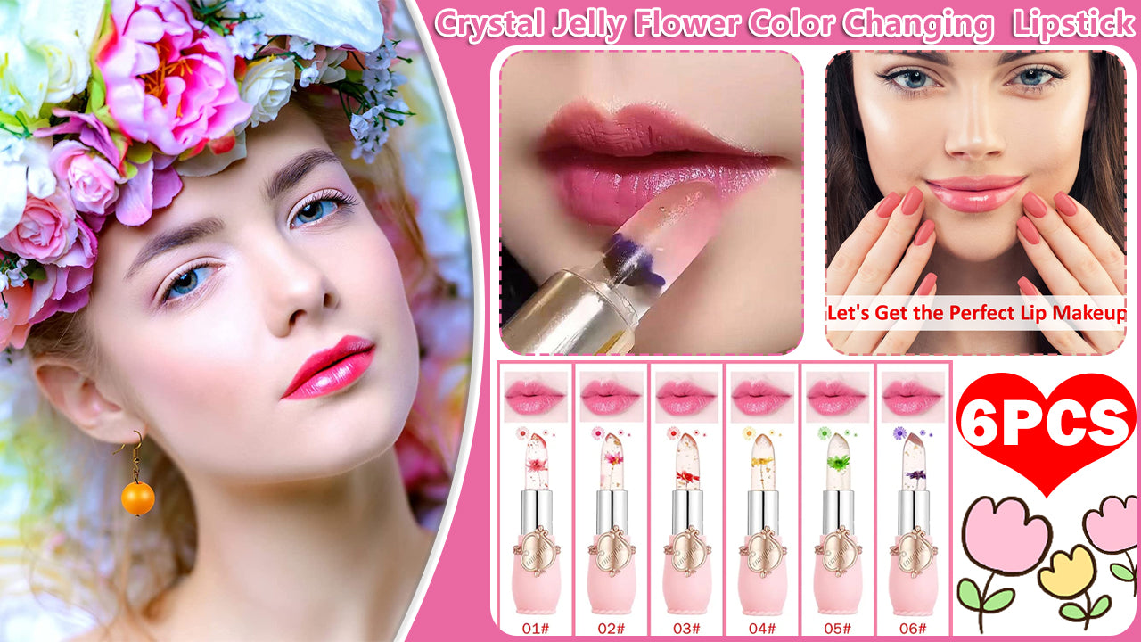 Flower Jelly Lipstick Set
