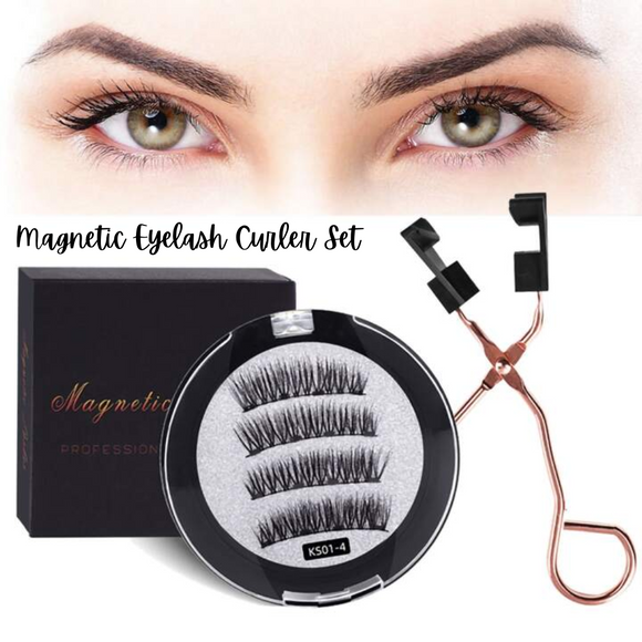 Magnetic eyelash curler