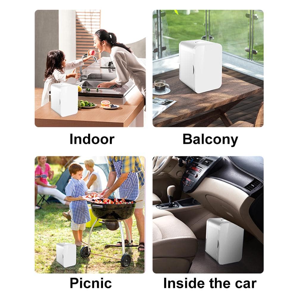 Mini Portable Fridge, Travel Refrigerator For Car, Home and Office