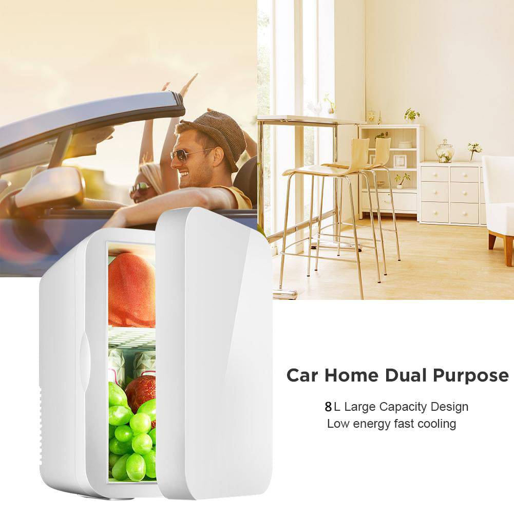 Mini Portable Fridge, Travel Refrigerator For Car, Home and Office