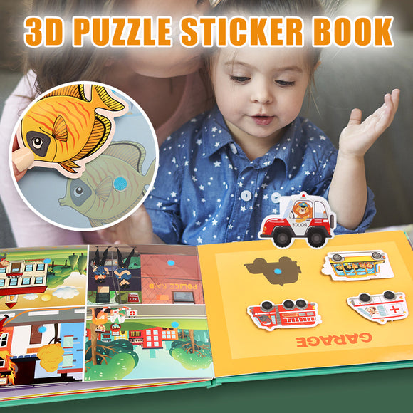 3D Puzzle Sticker Book