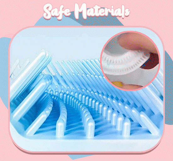2 Pcs Small Kids Soft Silicone Manual Toothbrush
