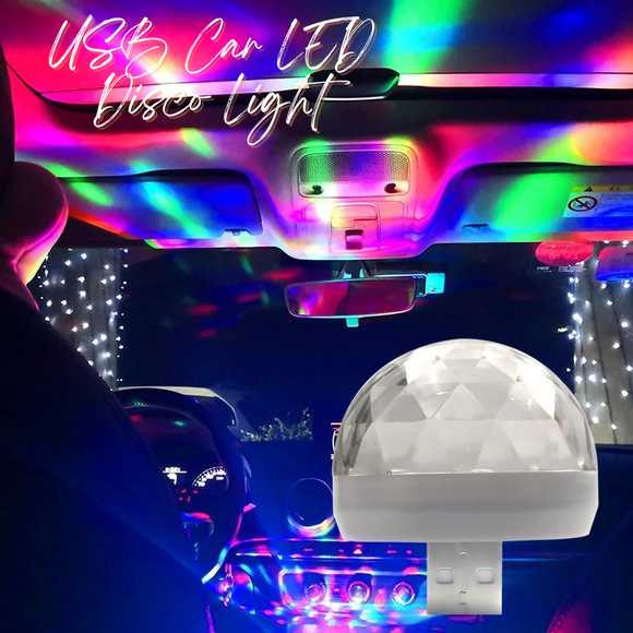 USB Car LED Disco Light 2Pcs